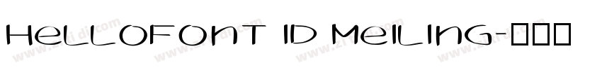Hellofont ID MeiLing字体转换